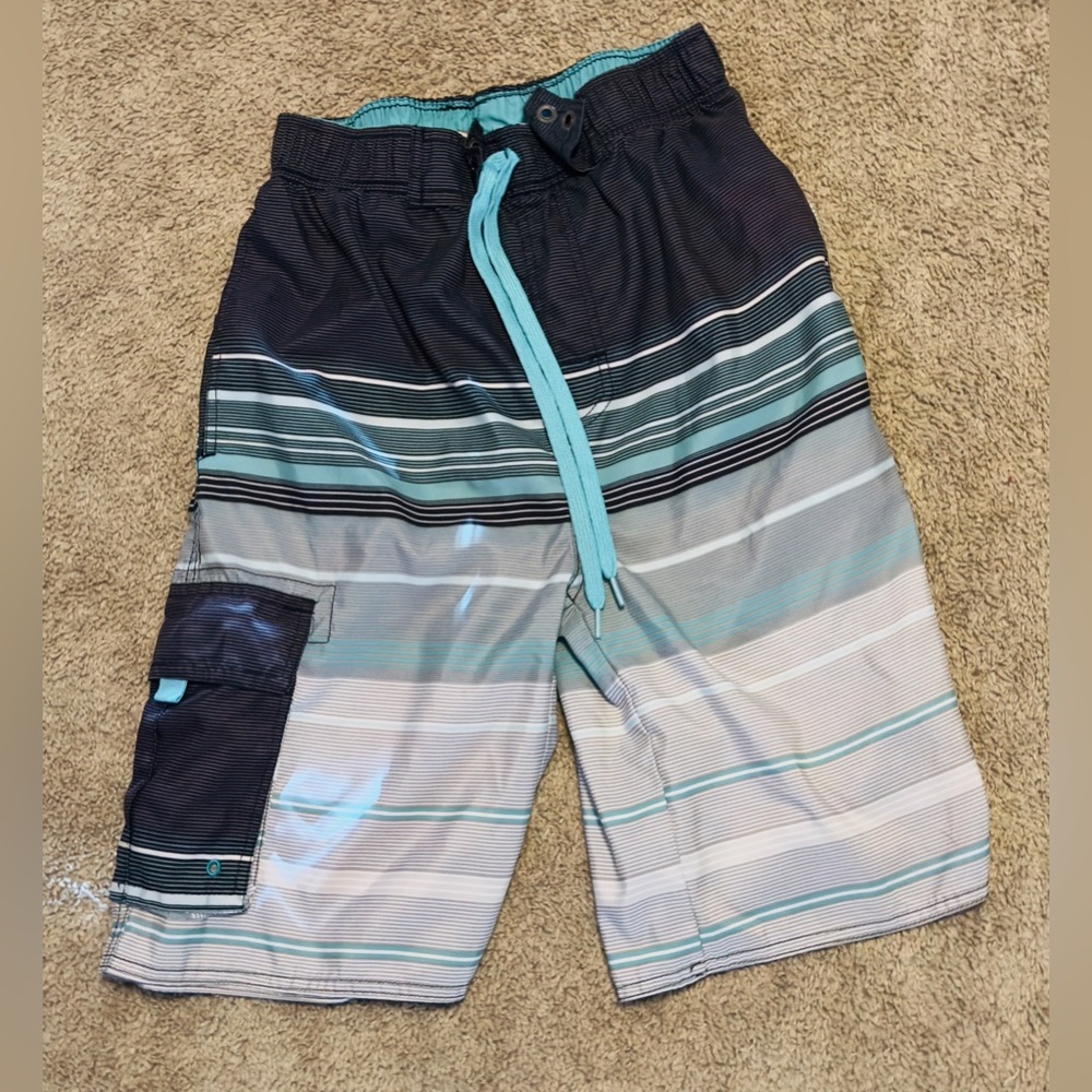 Men’s Tru Cal Multicolored w/ Pockets‎ Swim Trunks Size Small